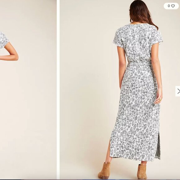 Anthropologie Dolan Left Coast Taleen Midi Dress in Black / White size S NWOT - Picture 3 of 7